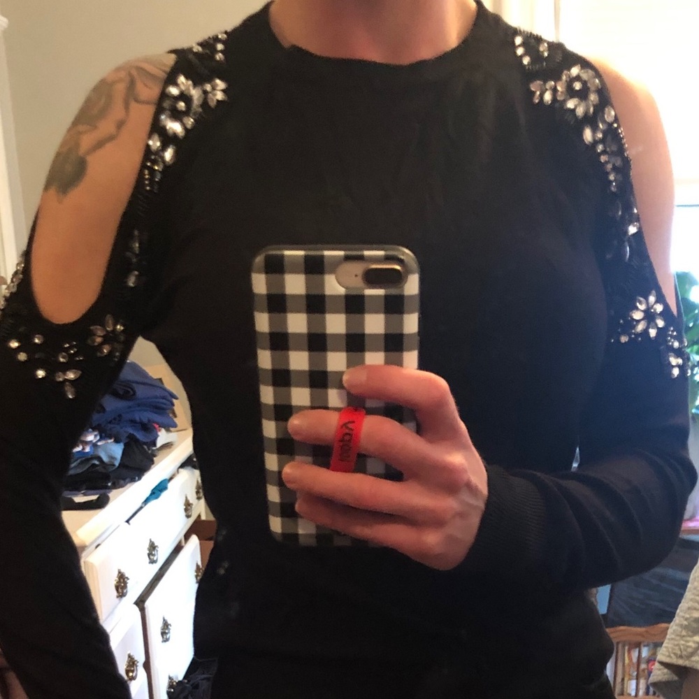 Cut Out Shoulder Top